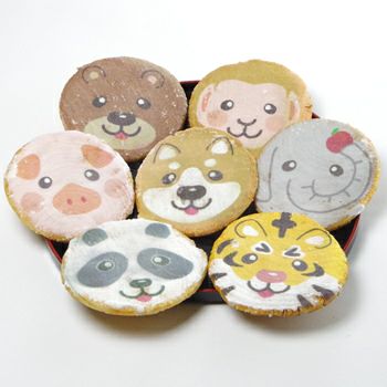 あやせんべい 福々どうぶつ煎餅「ZOOせん（14枚入り箱）」